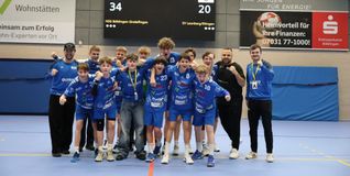 Die C-Junioren der HSG Böblingen/Sindelfingen nach dem abschließenden 34:20-Heimsieg gegen die SV Leonberg/Eltingen.